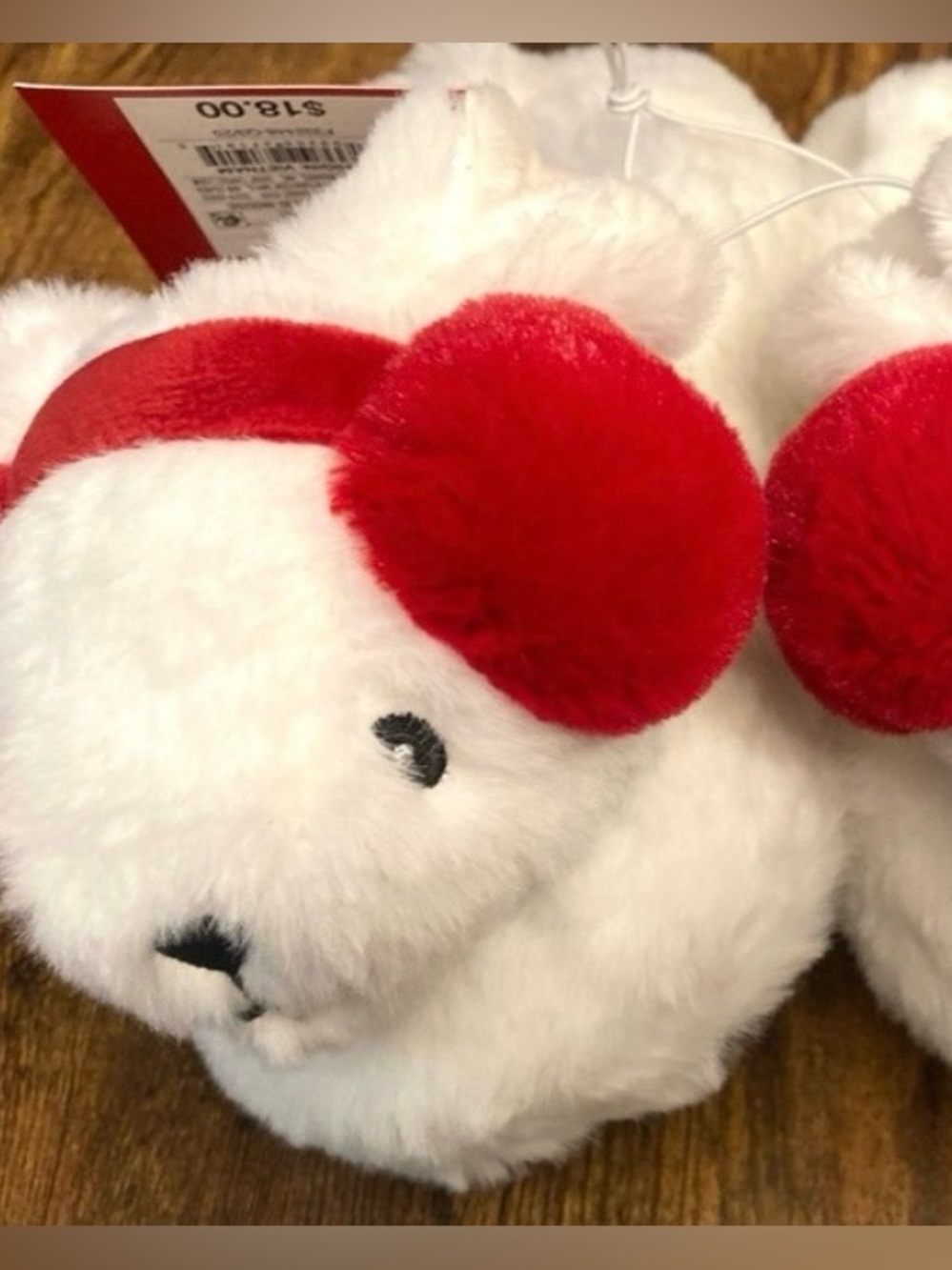 Wondershop Toddler Winter Mouse Scuff Slippers Size Large (9T-10T) new